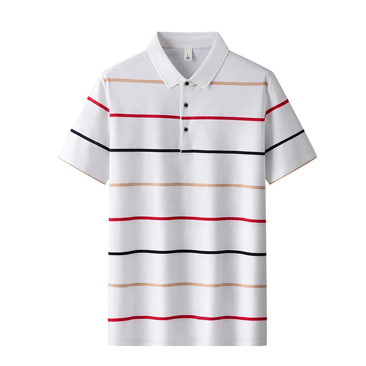 Elegantne triibuline poloshirt