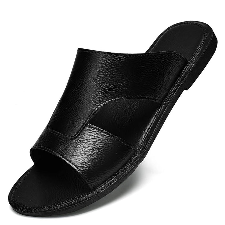 Elegantne nahast rannasandaalid
