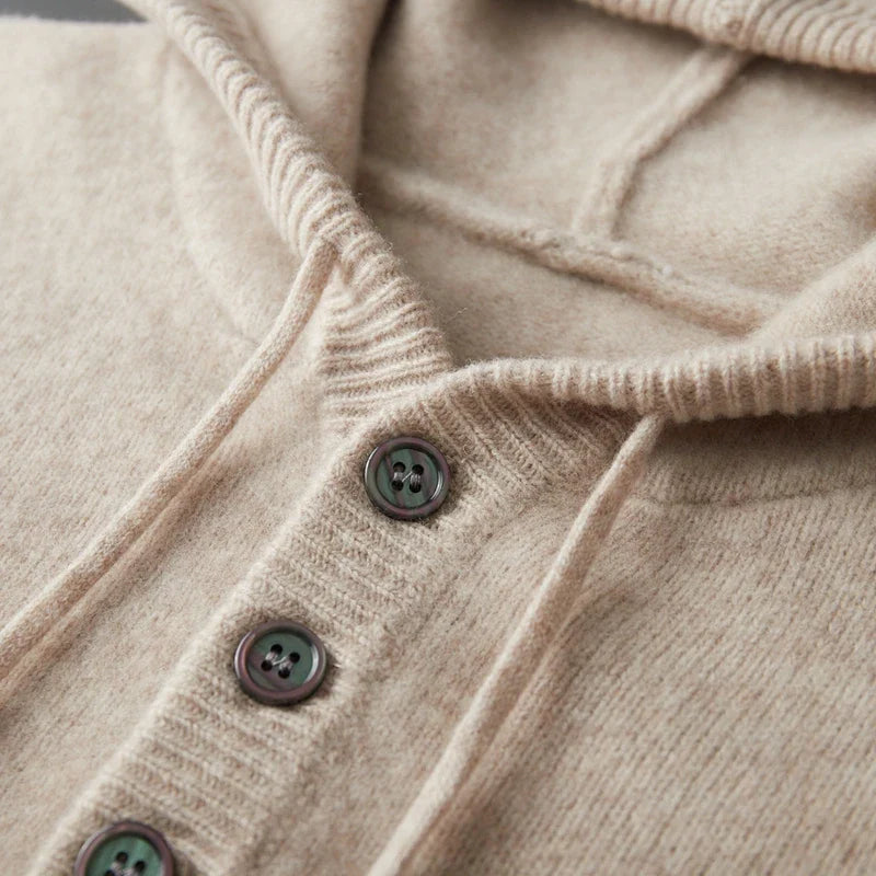 Elegantne Merino Villa Kapuutsiga Särk