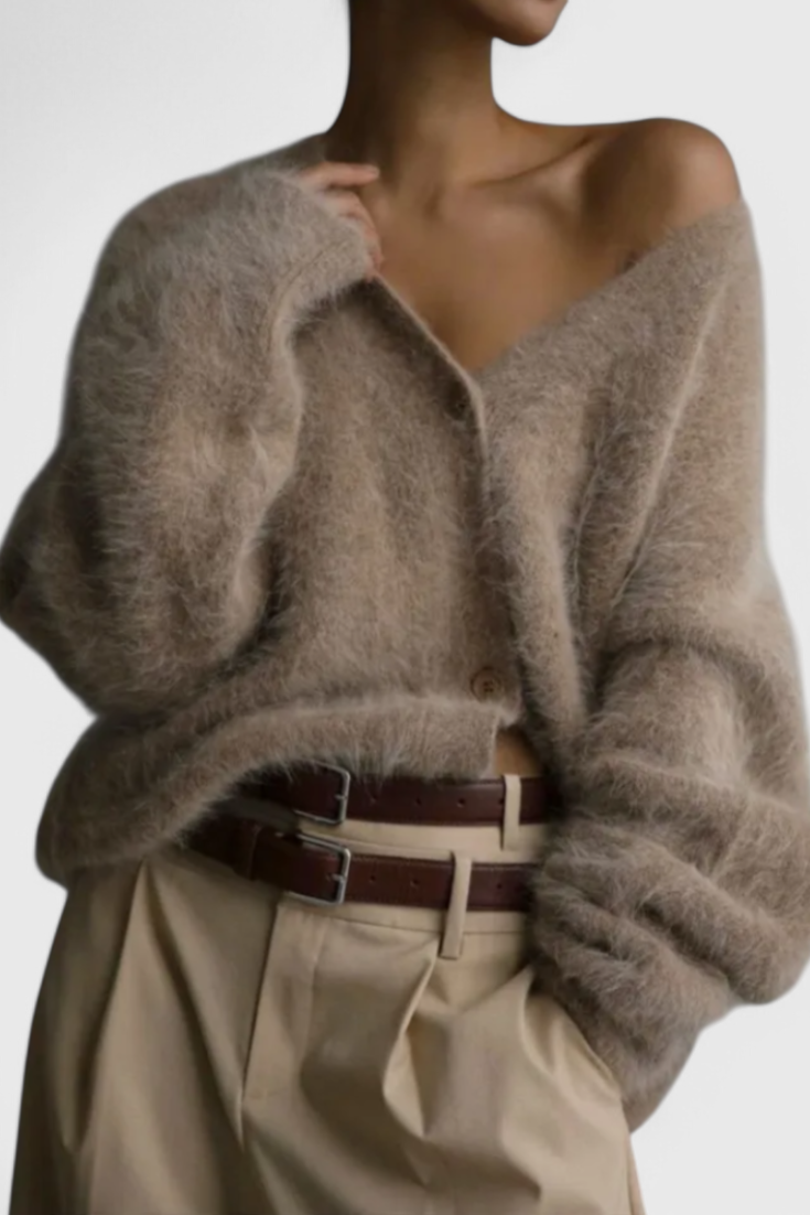 Daniela | Pehme cashmere segu kardigan
