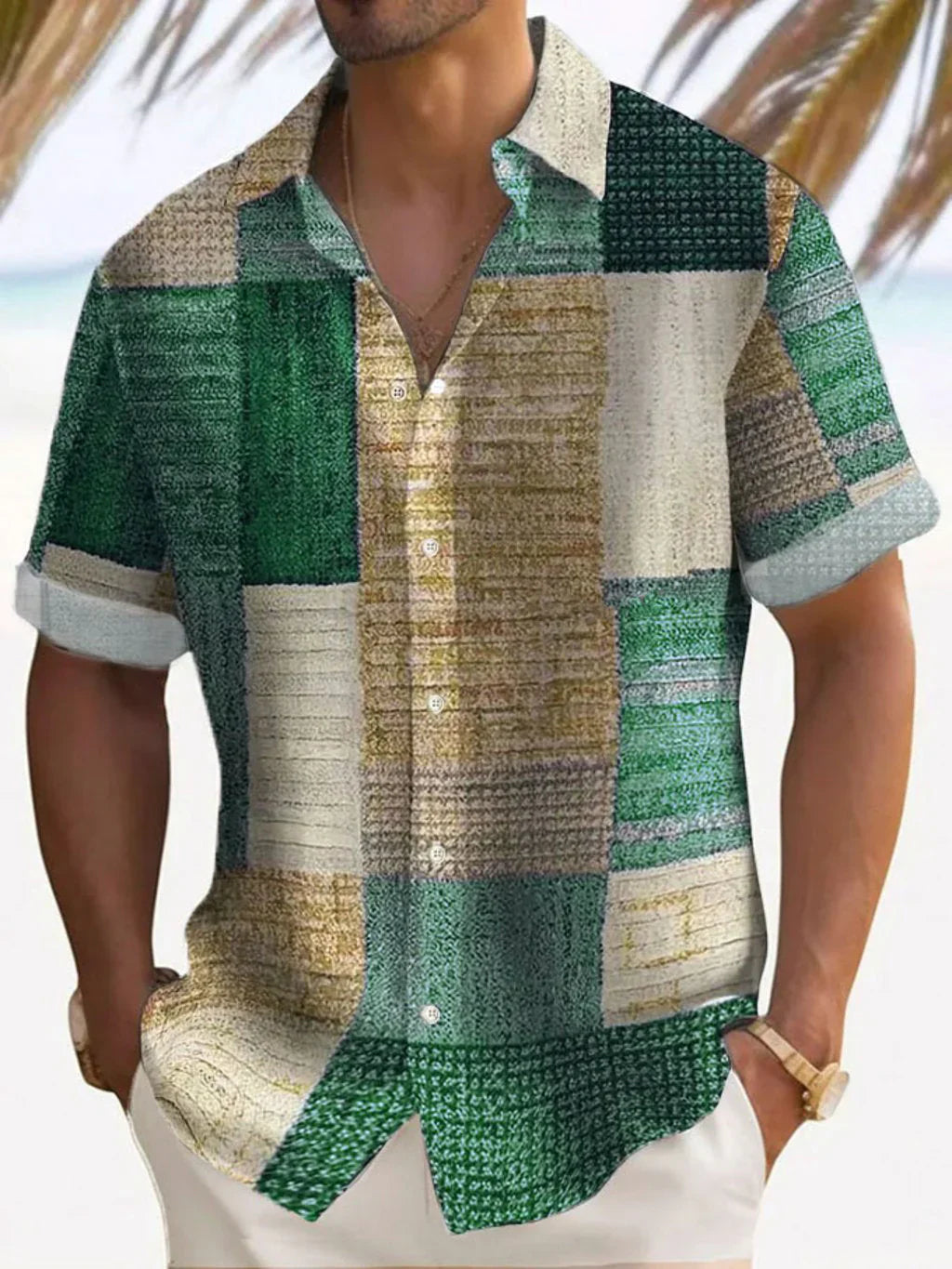 Elegantne geruit särk
