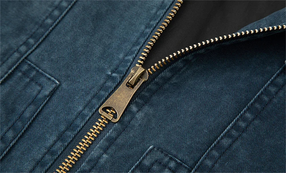 Elegantne puuvillane denim jakk