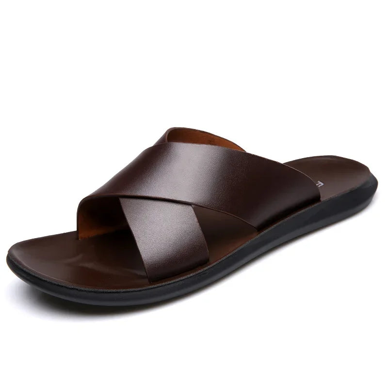 Elegantne Nahk Sandaalid