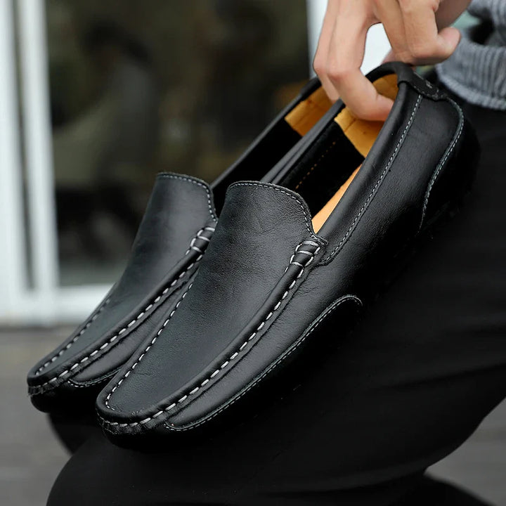 Vintage nahast Loafers