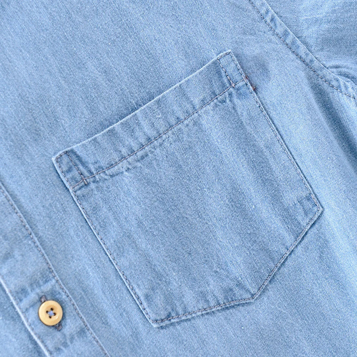Lühikeste varrukatega denim-särk