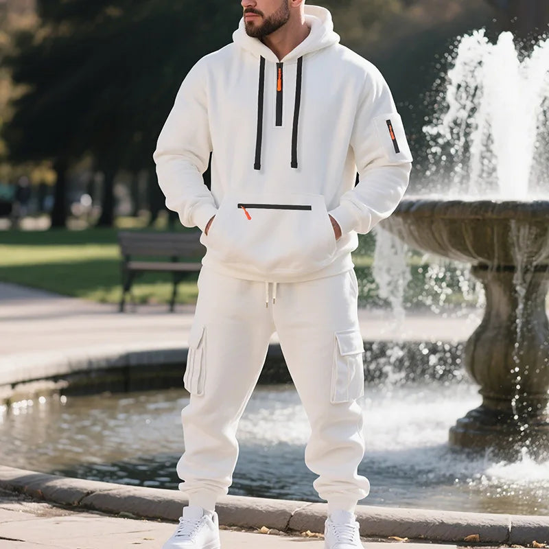 Elegantne Multi-Pocket meeste komplekt