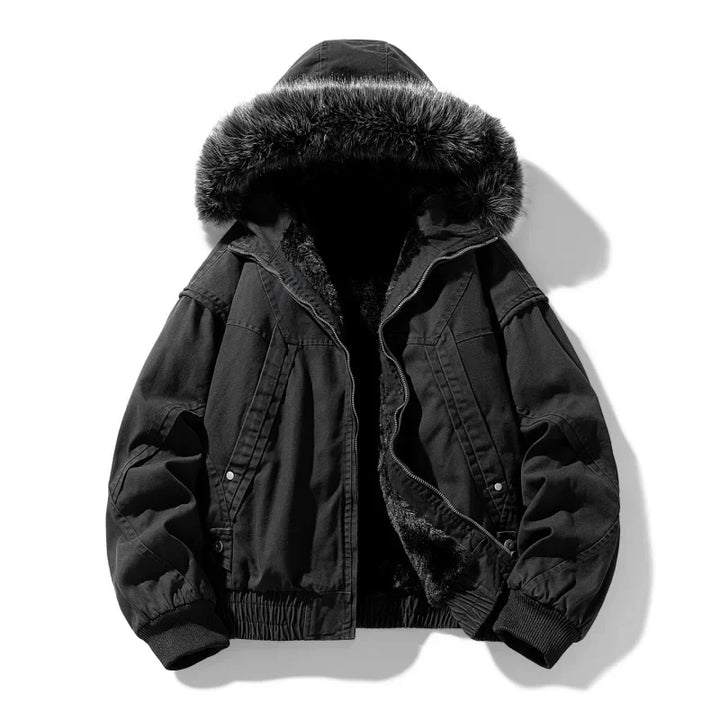Elegantne fliisvoodriga cargo-jakk