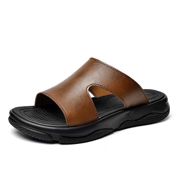 Elegantne nahkne meeste sandaalid