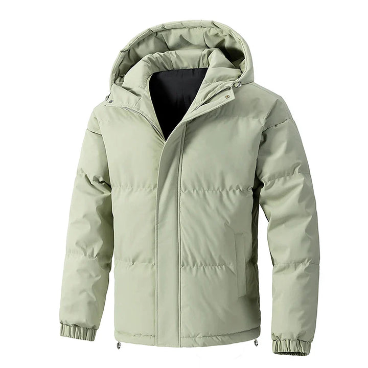 Elegantne parka kapuutsiga