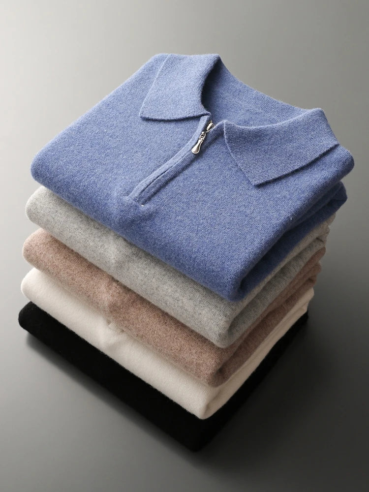 Elegantne kašmiirist polo-sweater