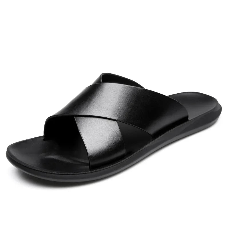 Elegantne Nahk Sandaalid