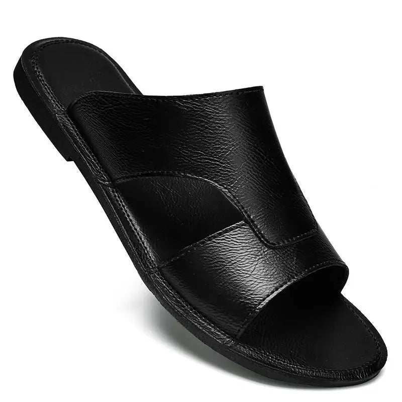 Elegantne nahast rannasandaalid