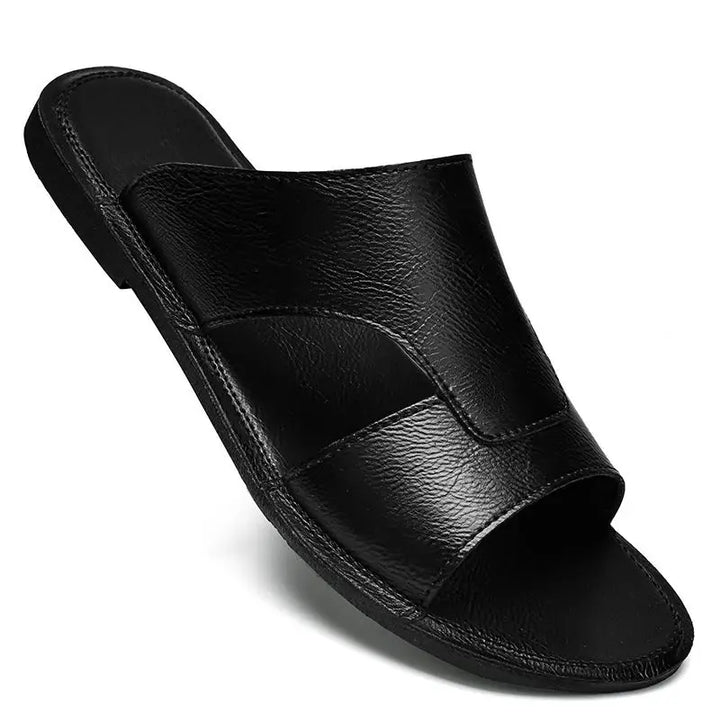 Elegantne nahast rannasandaalid