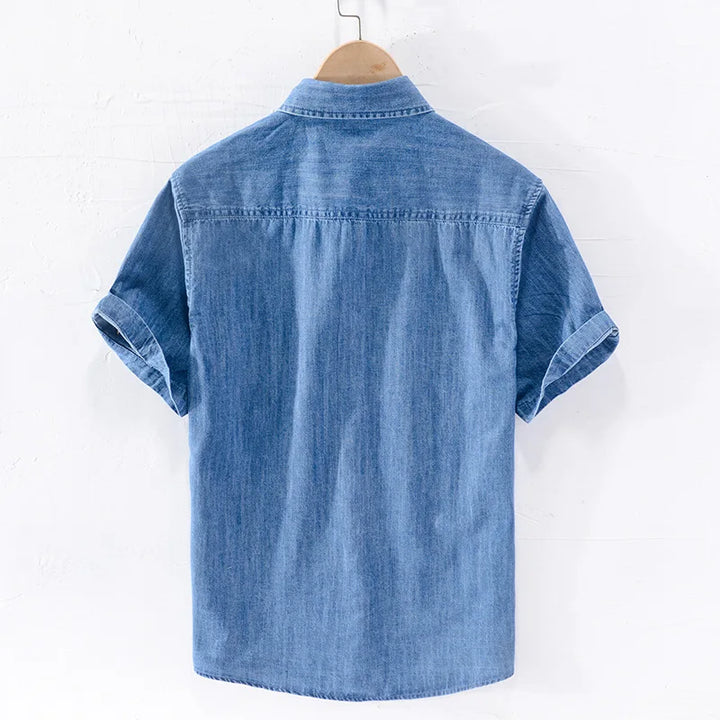 Lühikeste varrukatega denim-särk