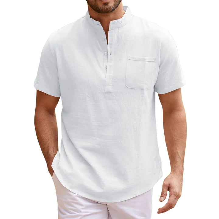 Elegantne linane Henley-särk