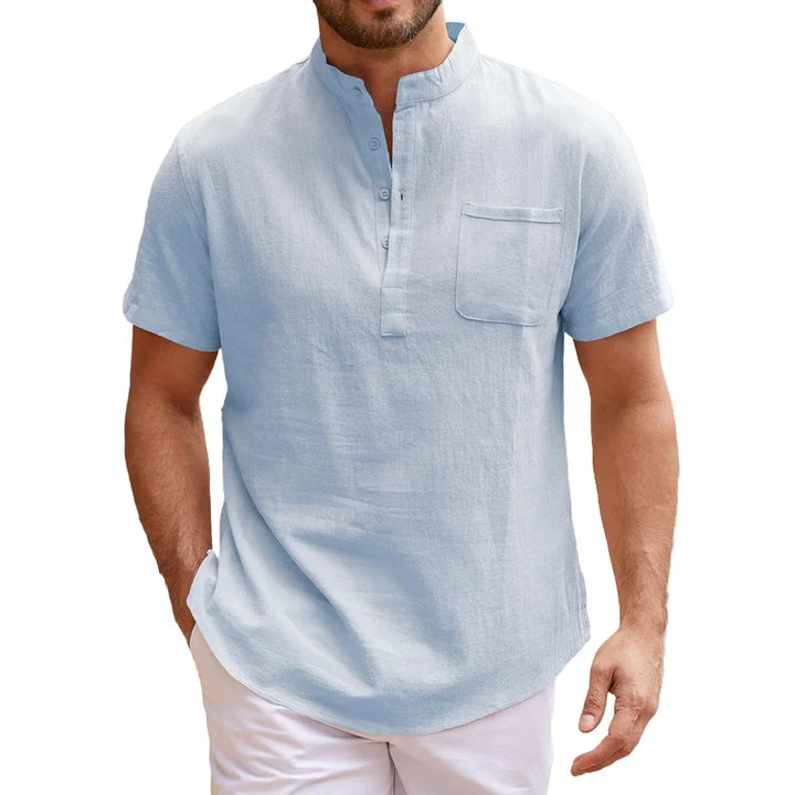 Elegantne linane Henley-särk