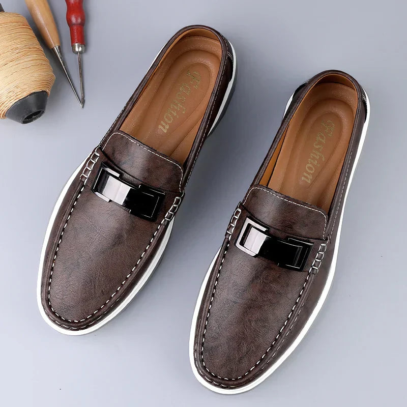 Luksuslikud nahast loafersid