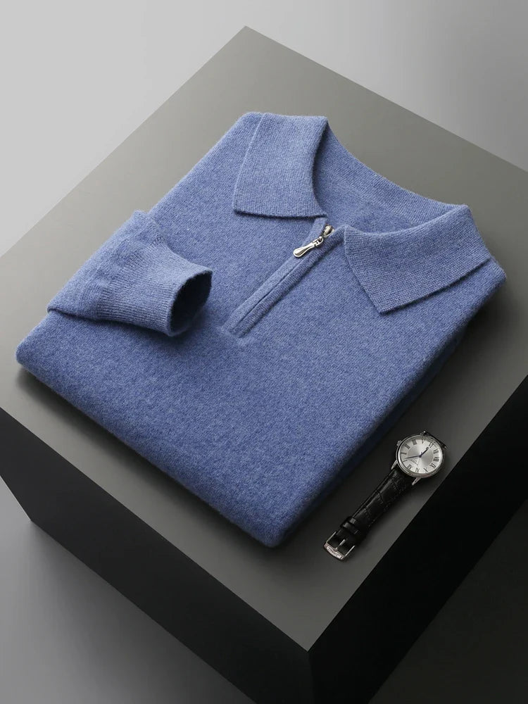 Elegantne kašmiirist polo-sweater