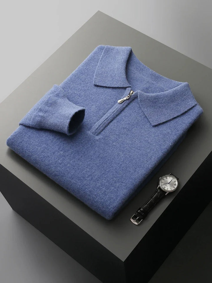 Elegantne kašmiirist polo-sweater