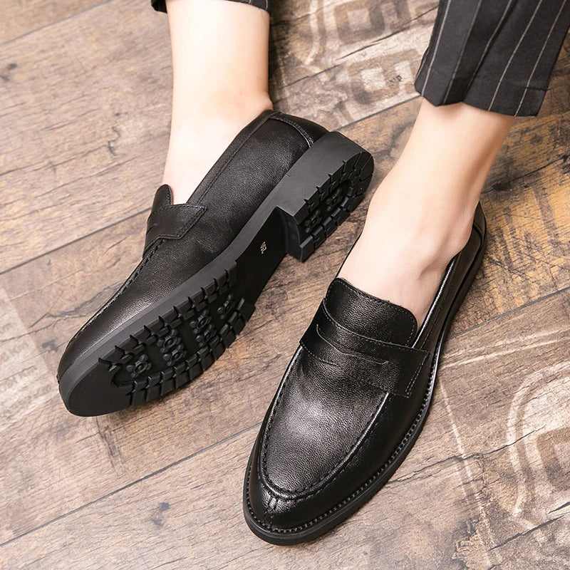 Igapäevased nahast loafers