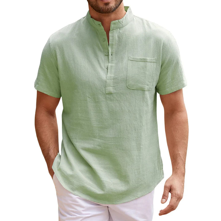 Elegantne linane Henley-särk