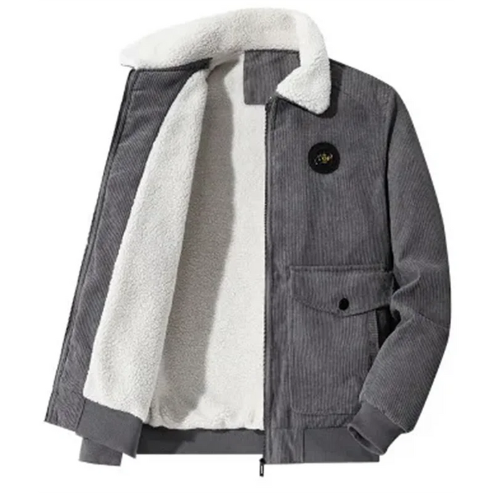 Elegantne Corduroy jakk fleecevoodriga