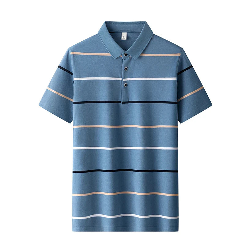 Elegantne triibuline poloshirt