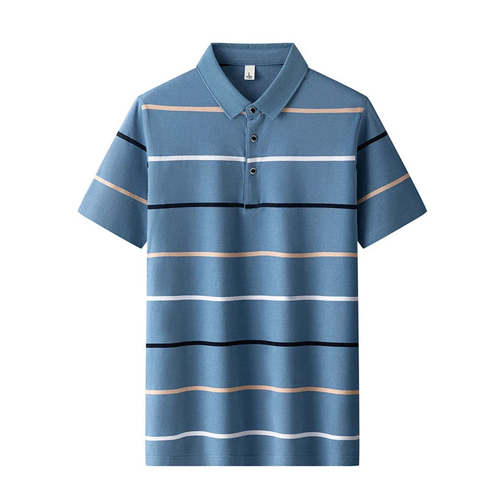 Elegantne triibuline poloshirt