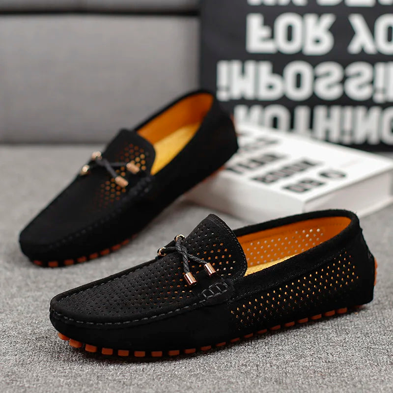 GIANNI PERFOREERITUD NAHKSED LOAFERID