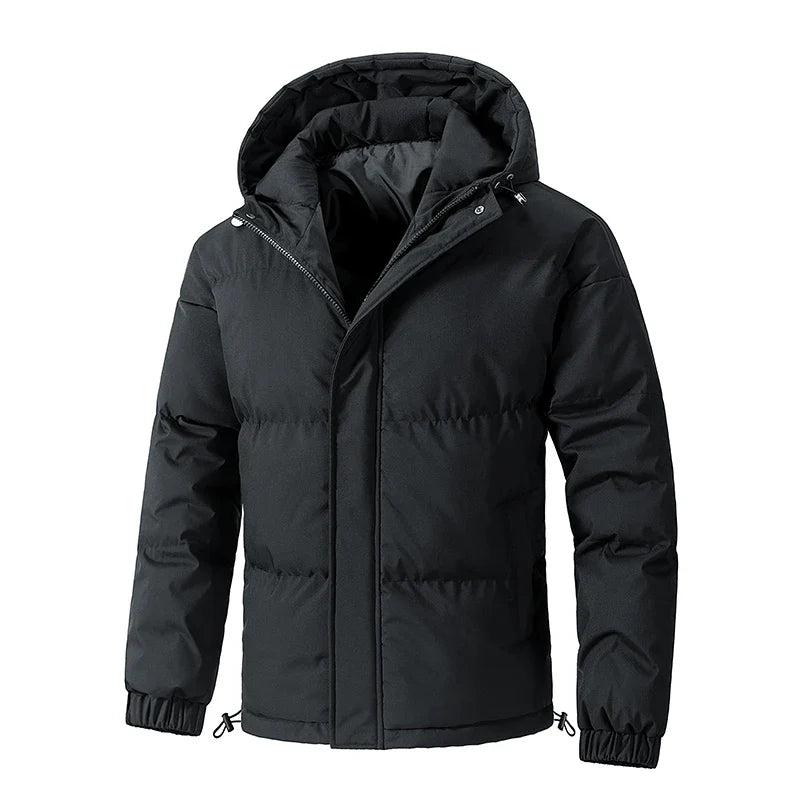 Elegantne parka kapuutsiga