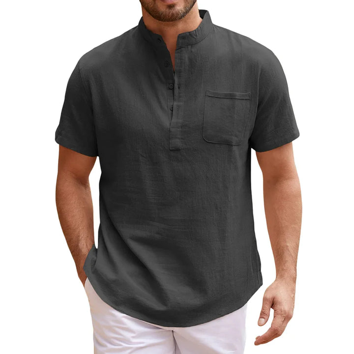 Elegantne linane Henley-särk