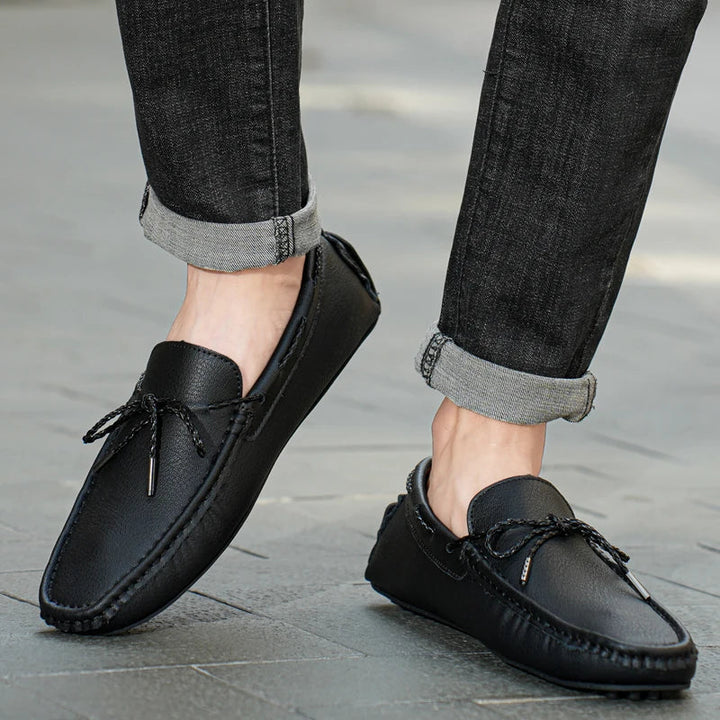 Käsitsi valmistatud seemisnahast Loafers