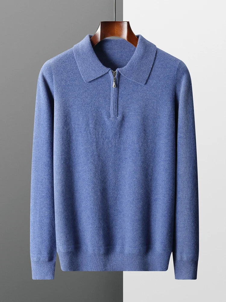Elegantne kašmiirist polo-sweater