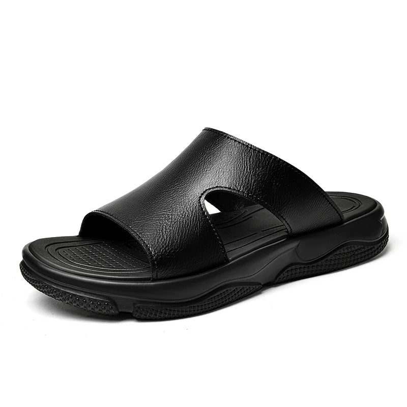 Elegantne nahkne meeste sandaalid