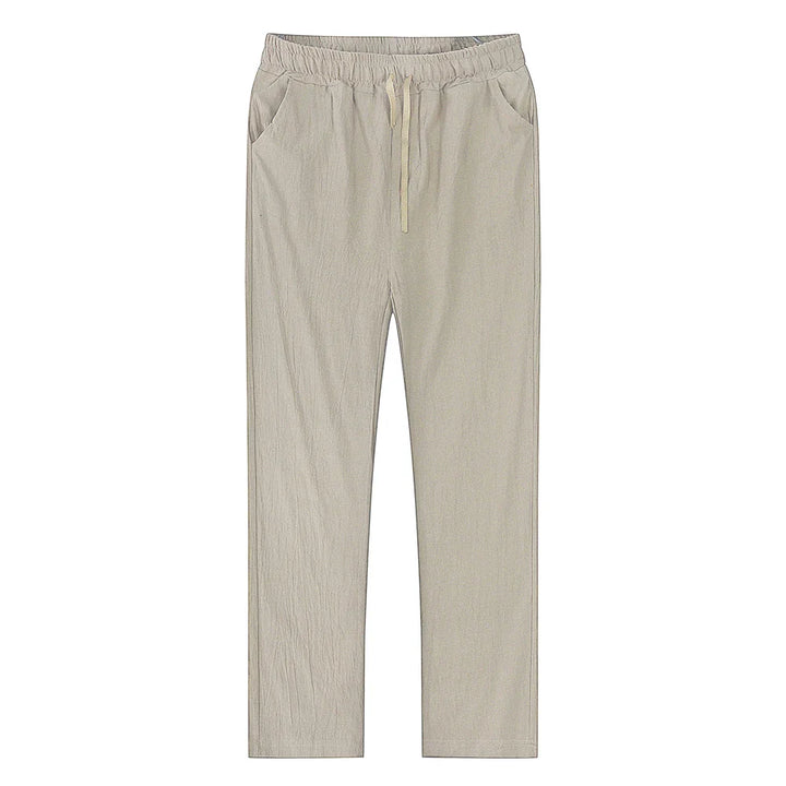 Ademende linnen broek