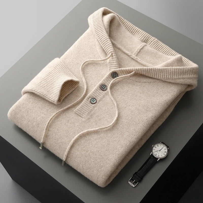 Elegantne Merino Villa Kapuutsiga Särk