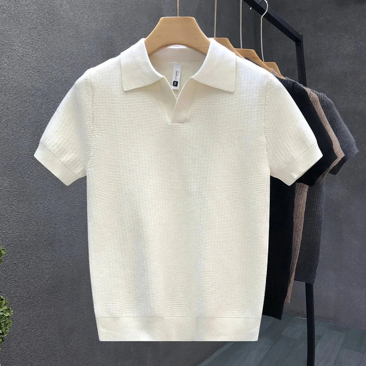 Ademend kootud polo särk