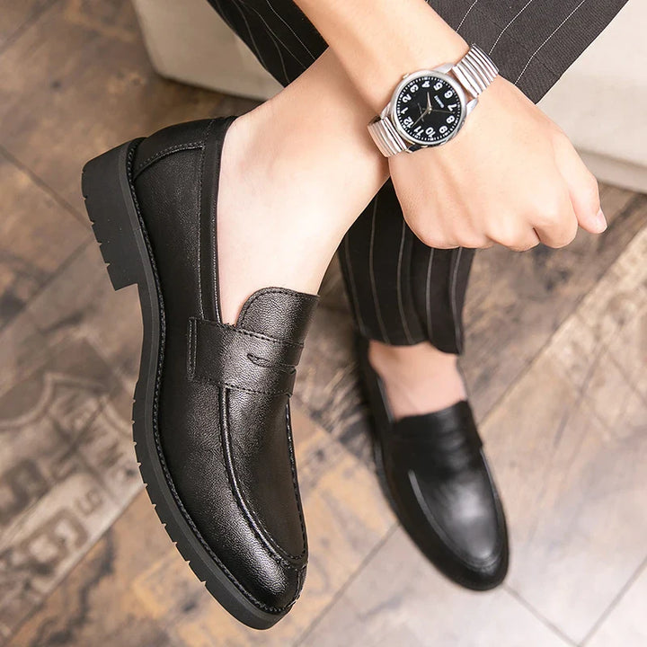 Igapäevased nahast loafers