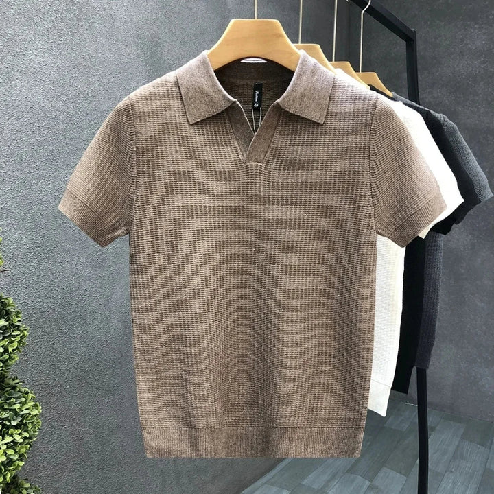 Ademend kootud polo särk