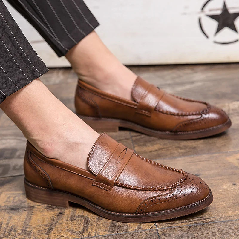 Šikid nahast loafers