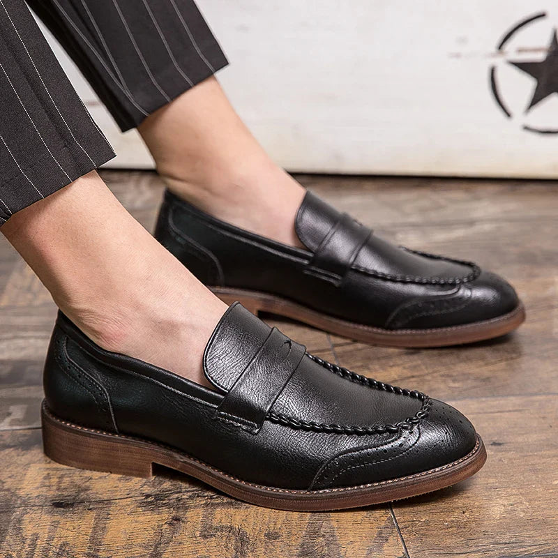Šikid nahast loafers