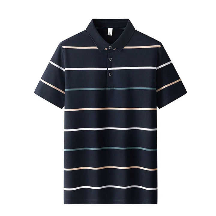 Elegantne triibuline poloshirt