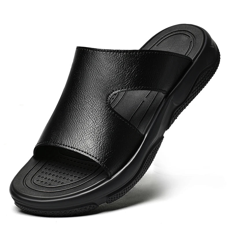 Elegantne nahkne meeste sandaalid