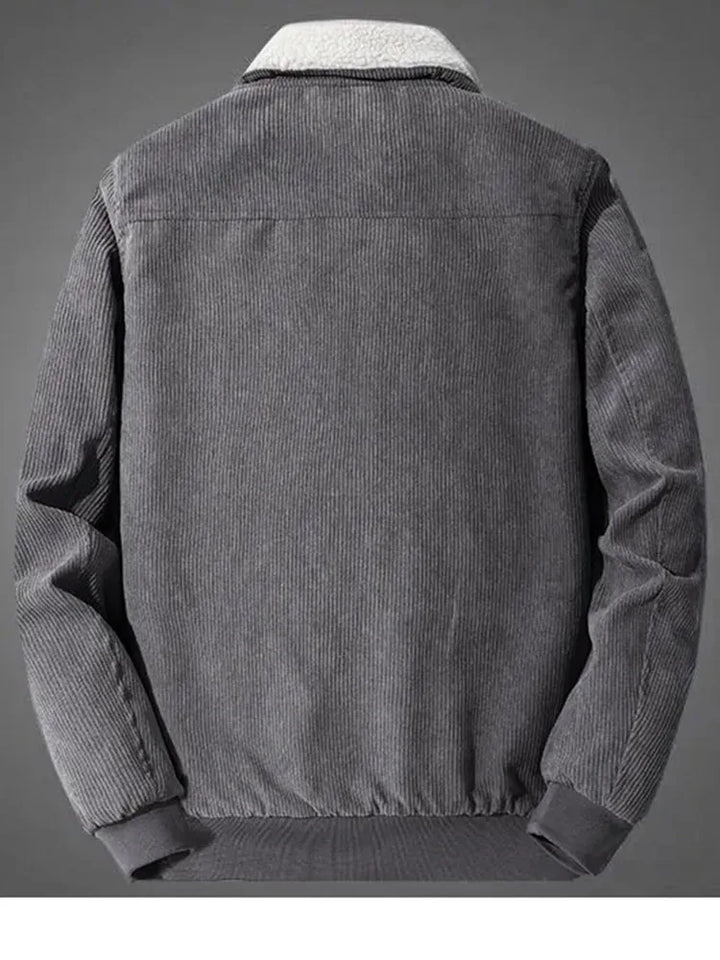 Elegantne Corduroy jakk fleecevoodriga