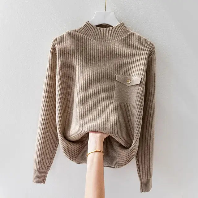 Elegantne kõrge kaelusega kudum