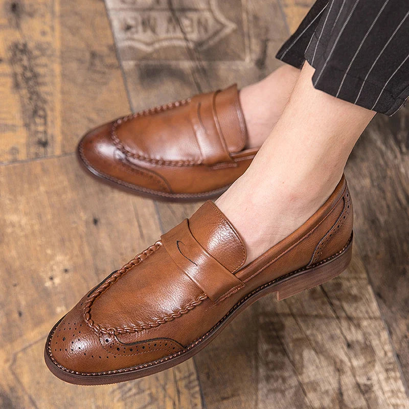 Šikid nahast loafers