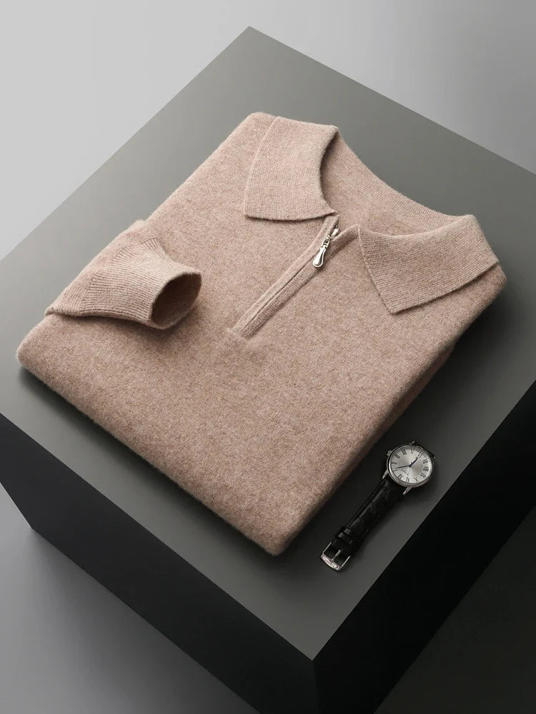 Elegantne kašmiirist polo-sweater