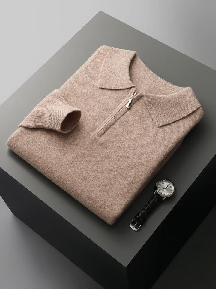 Elegantne kašmiirist polo-sweater