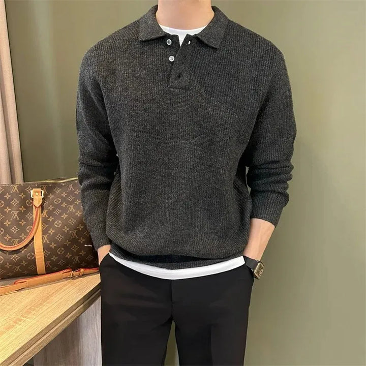 Elegantne kudumisega polosweater