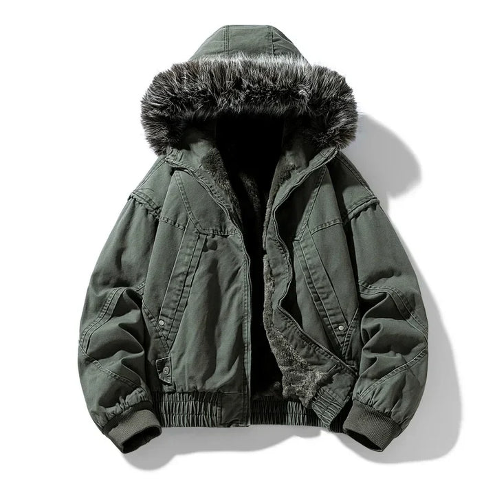 Elegantne fliisvoodriga cargo-jakk